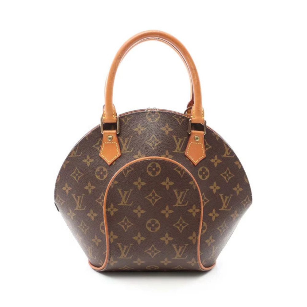 Louis Vuitton Ellipse Monogram Handbag Canvas Leather Brown